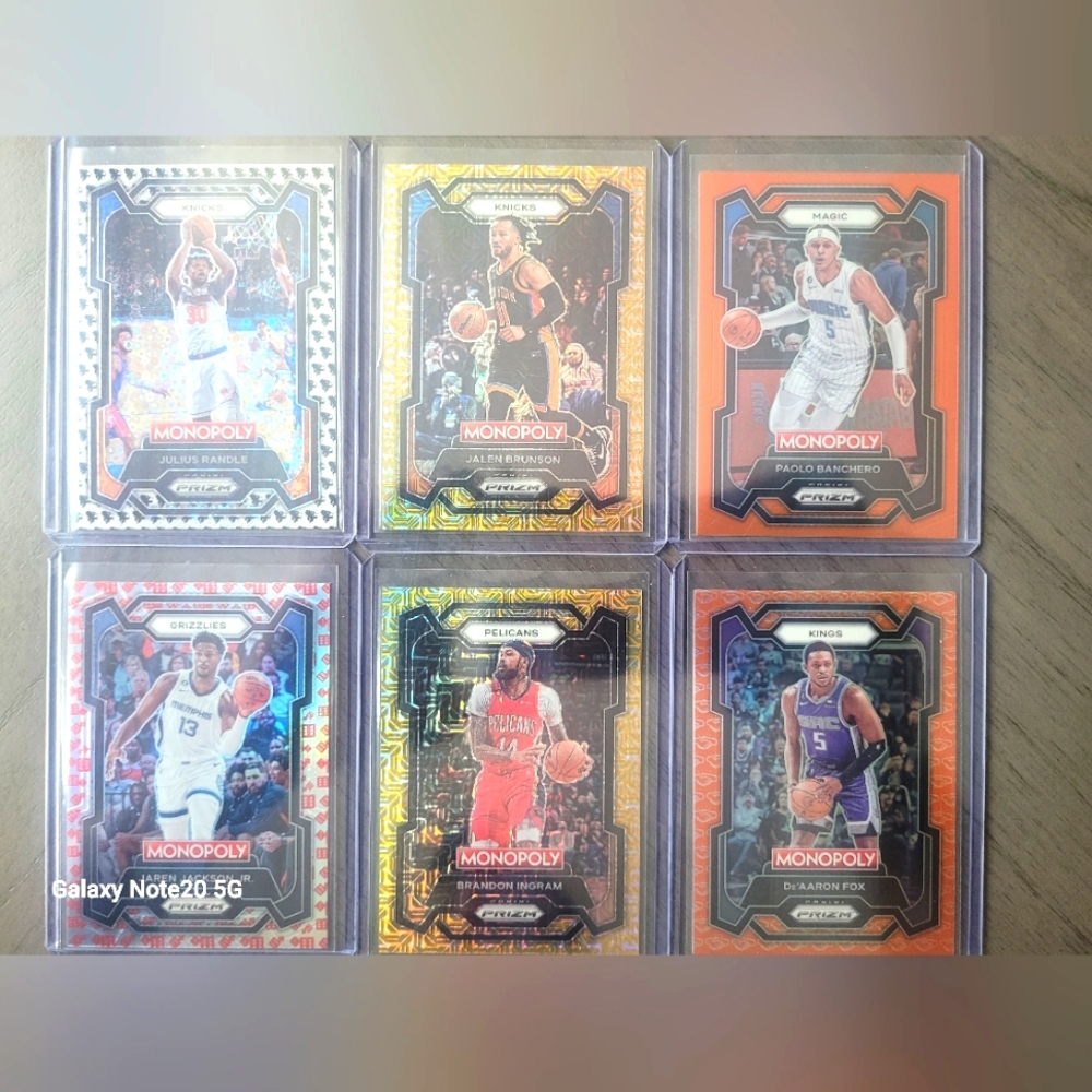 Panini prism & Monopoly special cards cracked iced